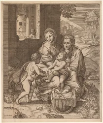 La Sagrada Familia (La Perla) (después de Rafael)