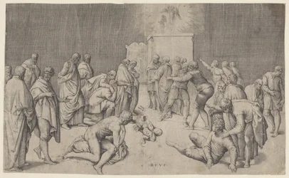 Arca de la Alianza en el templo de Dagón