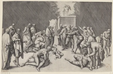 Arca de la Alianza en el templo de Dagón