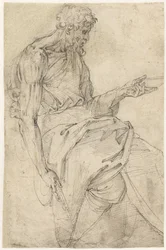Juan el Bautista sentado