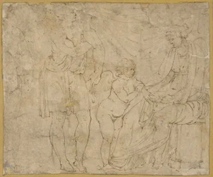 Marte(?), Venus y Cupido