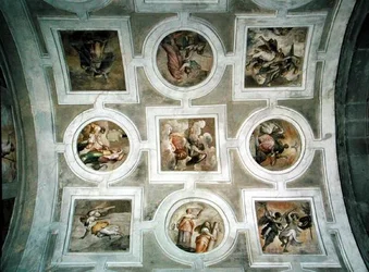 Vista de la bóveda, del techo de la Capilla Grimani (fresco)