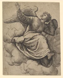 Ángel sentado en una nube, ca. 1560