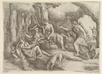 Diana Descansando con Ninfas