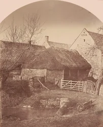 Farm Yard, Prestbury, cerca de Cheltenham,c. 1855 (foto)