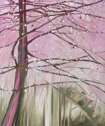 Bosque rosa de ensueño