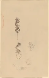 Estudios para diseños de joyería [recto]