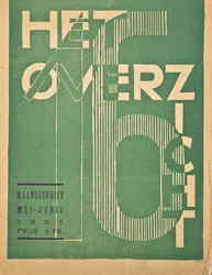 Portada de una edición de 1923 de la revista "Het Overzicht", 1923