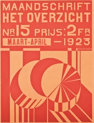 Portada de la edición de marzo-abril de 1923 de la revista "Het Overzicht", 1923