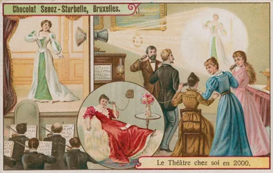 Disfrutando del teatro en casa en el año 2000