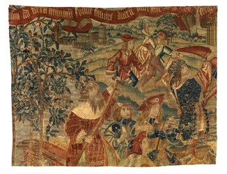 Tapiz, Jasón en busca del vellocino de oro, posiblemente de Tournai, c.1510 (lana)