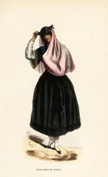 Joven mujer de Bogotá, Colombia