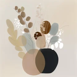 Composición botánica abstracta
