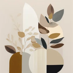 Abstracto botánico moderno