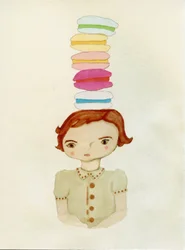 Chica de macarrón