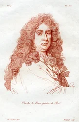Charles le Brun, pintor de la era barroca francesa, siglo XIX