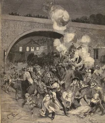 El choque de trenes de Saint-Mande, de 