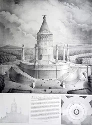 Proyecto de una tumba que se elevaría a Napoleón en las alturas de Chaillot frente al Campo de Marte
