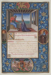 Hoja de un encargo: San Marcos entregando las llaves de Venecia a Francesco de Priuli