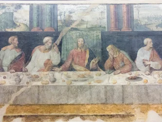 La última cena, detalle