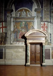 San Zenobio, San Lorenzo y San Esteban (Sala de los Lirios)