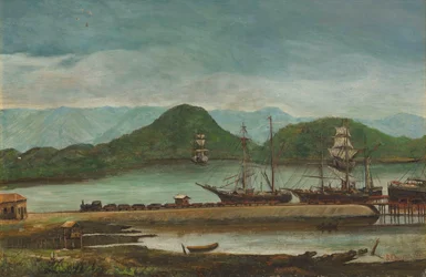Benedito Calixto - Puerto de Santos, SP, 1888