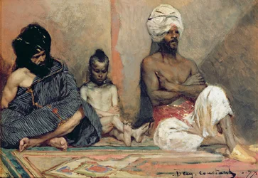 Árabes sentados, 1877