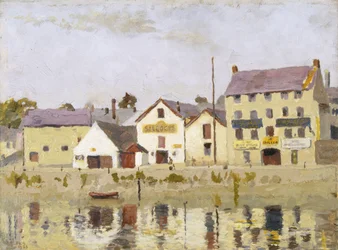 Carmarthen Quay (óleo sobre tabla)