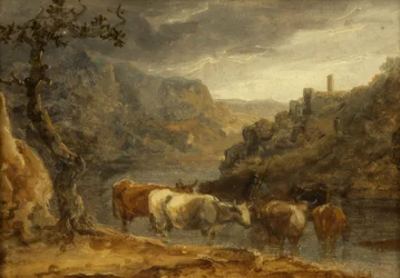 Paisaje con ganado