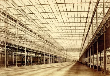 La nave en Crystal Palace, Hyde Park, marzo de 1852