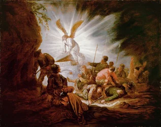 El ángel abre el Sepulcro de Cristo (pintura sobre madera de roble)