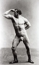 Culturista alemán Eugen Sandow