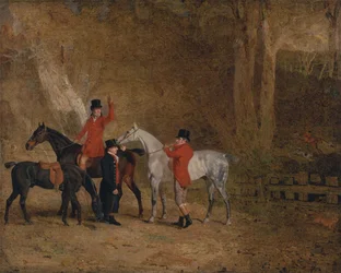 Escena de caza del zorro