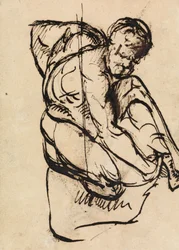 Figura Estudio de un varón desnudo