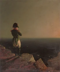 Napoleón Bonaparte meditando en Santa Elena, 1841