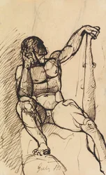 Estudio de un desnudo masculino