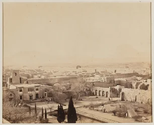 Vista de la ciudad, desde la torre de señales mirando al oeste