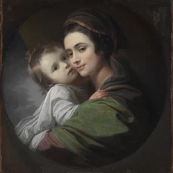 Elizabeth Shewell West y su hijo, Raphael