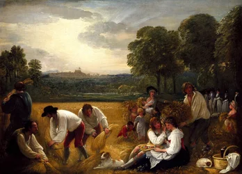 Cosecha en Windsor por Benjamin West, PRA