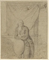 Retrato de un hombre frente a una ventana