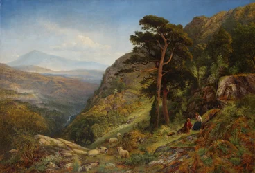 En las colinas sobre Betws-y-Coed, Gales