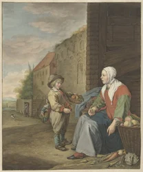 La señora de las verduras