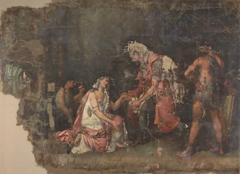 Sofonisba arrodillada ante Masinisa, reina de Numidia