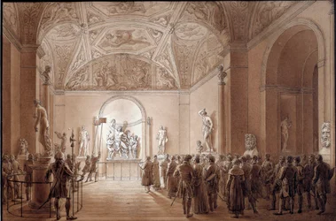 Visita de antorchas por el Emperador Napoleón I