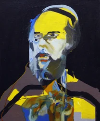 50 grandes escritores de la historia : Paul Verlaine, 2015 (óleo y acrílico sobre lienzo)