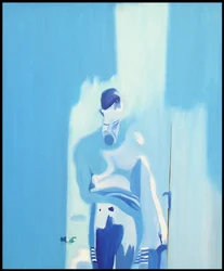 Homme idéal en contrejour surxposé, 2000 (óleo sobre lienzo)