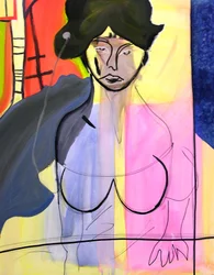 Miss N. 1, 2000 (óleo sobre lienzo)