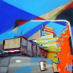 Overlandscape : México 2, 2016 (óleo sobre lienzo)
