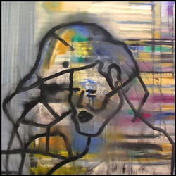 Surautoportrait 1, 2003 (óleo sobre lienzo)