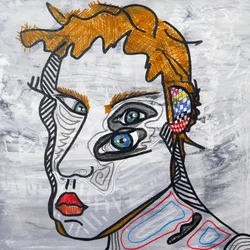 Surautoportrait sacrifié, 2014 (acrílico sobre lienzo)
